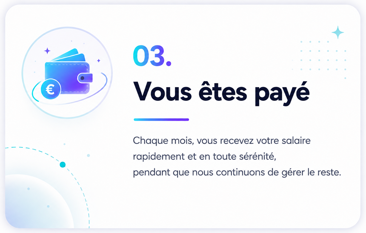 Vous êtes payé